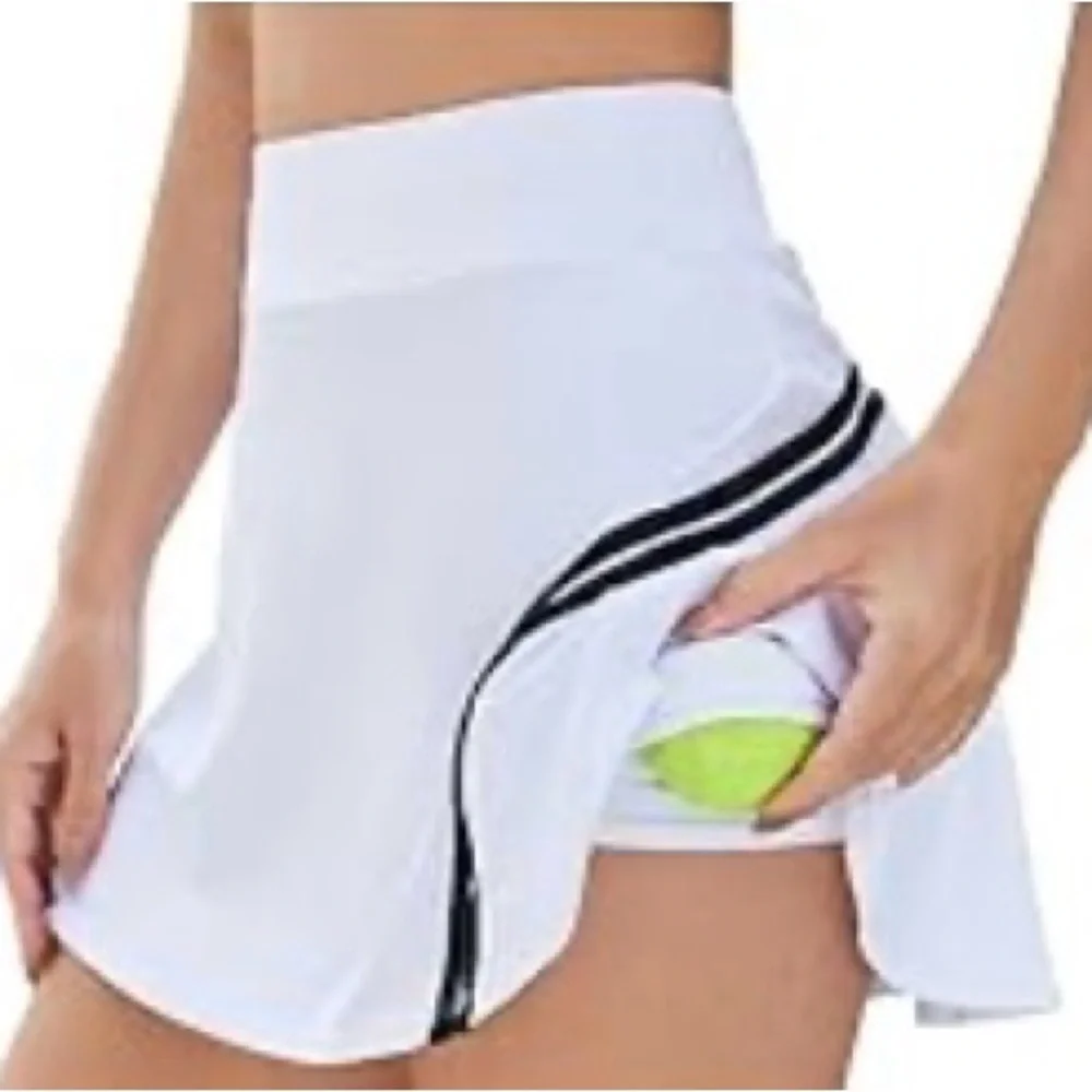 BMJL Womens High Waist Pleated Tennis Skirt /Golf Skorts /Built-in shorts Small - Picture 7 of 16
